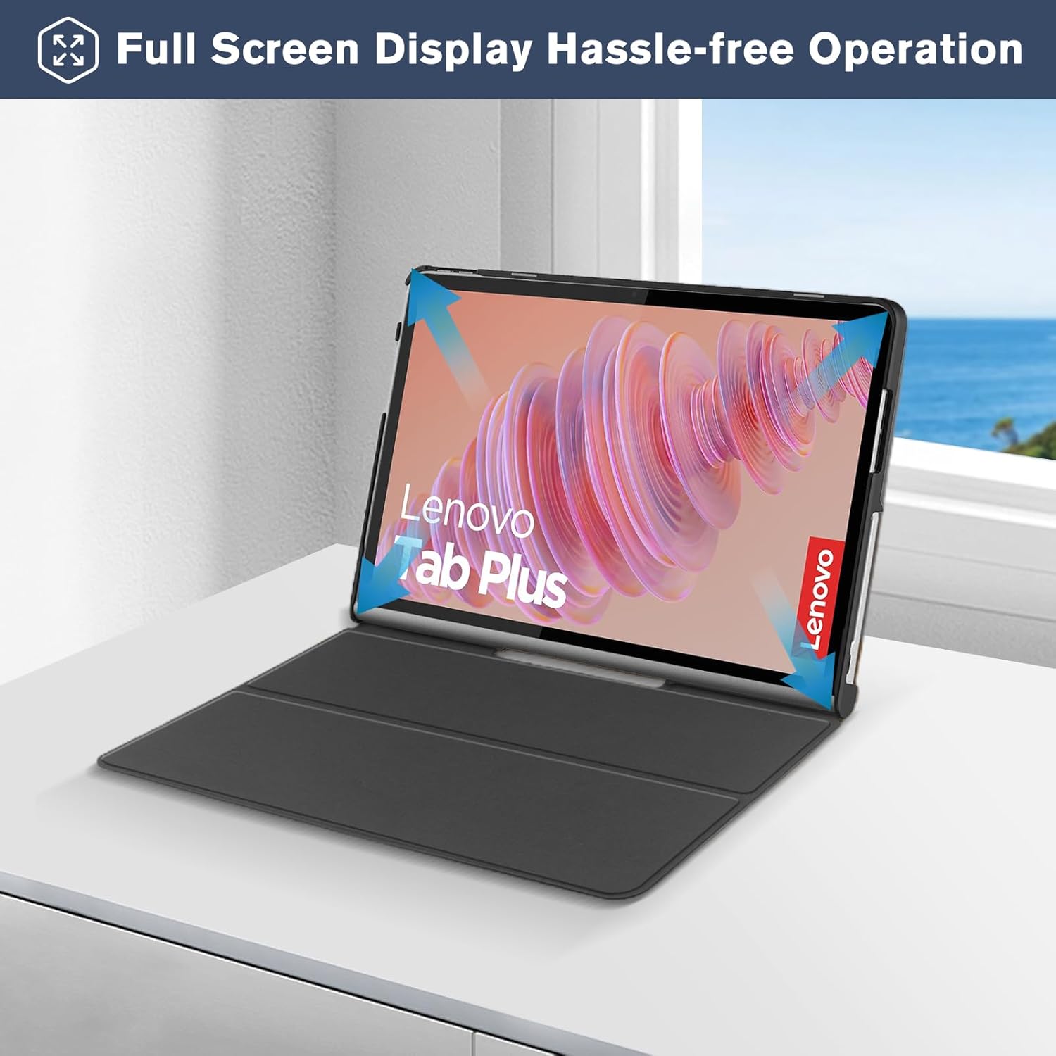 ProCase Tablet Case for Lenovo Tab Plus 11.5 Inch 2024, Hard Shell Smart Cover for 11.5 Lenovo Tab Plus 2024 Release -Black